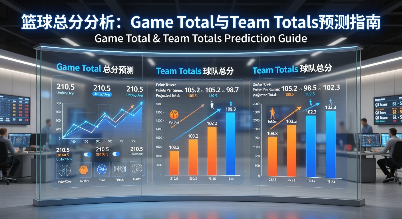 篮球总分 game total team totals 赛前判断与投注思路
